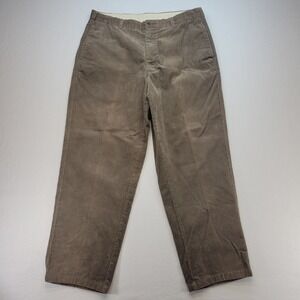 Brooks Brothers Corduroy Pants Men 38x30* Brown Regular Straight Preppy Business